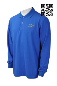 P719 sample-made Polo shirt style design long-sleeved Polo shirt style shirt bottom split custom embroidery LOGOPolo shirt style Polo shirt manufacturer